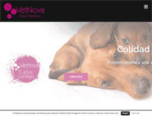 Tablet Screenshot of clinicavetnova.com